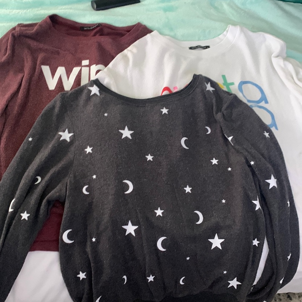 Small wildfox baggy jumper bundle of 4 wine stars and siesta fiesta pizza